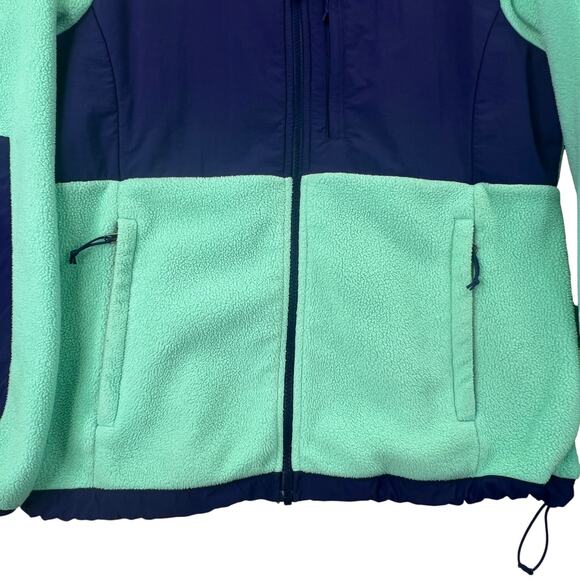 The North Face Womens Polartec Fleece Jacket Mint & Purple Full Zip Hooded - Picture 6 of 13